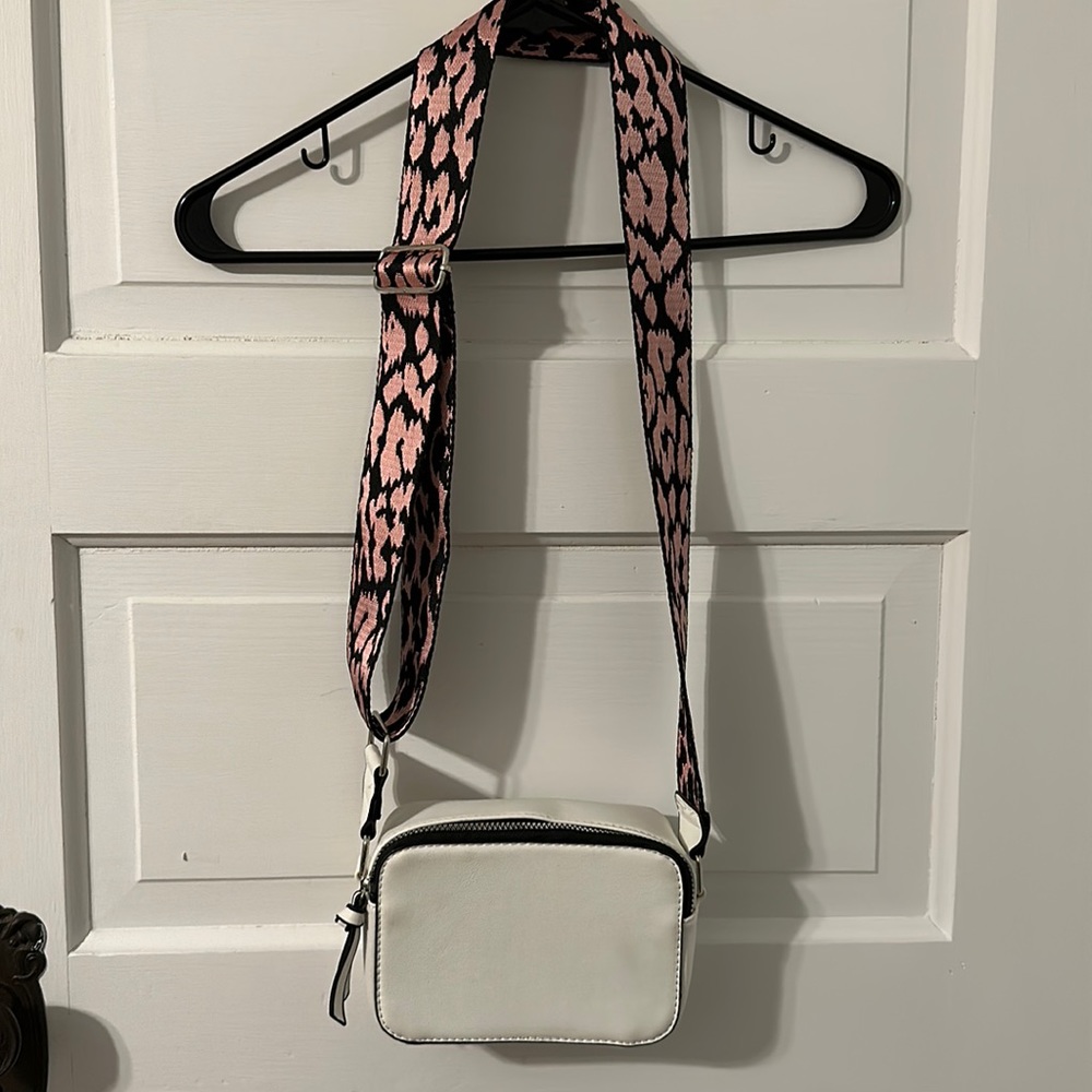 White square side bag